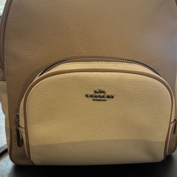 Coach Other - Coach Beige and Cream Women/Men's Backpack In Good Used Condition